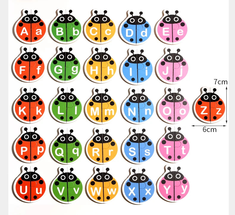 Alphabet Learning Toy ABC Puzzles Cards for Toddlers